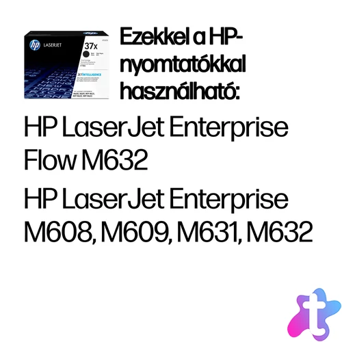 HP 37X nagy kapacitású fekete eredeti LaserJet tonerkazetta