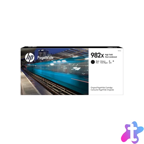 HP 982X High Yield Black Original PageWide Cartridge tintapatron 1 db Eredeti Nagy (XL) kapacitású Fekete