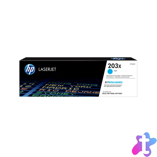 HP 203X High Yield Cyan Original LaserJet Toner Cartridge festékkazetta 1 db Eredeti Cián