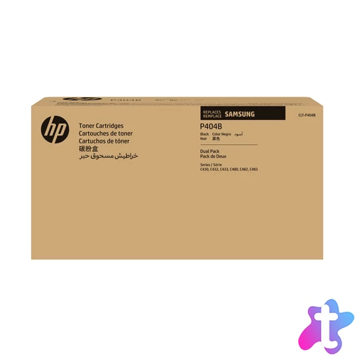 Samsung CLT-P404B eredeti fekete tonerkazetta, 2 darabos kiszerelés