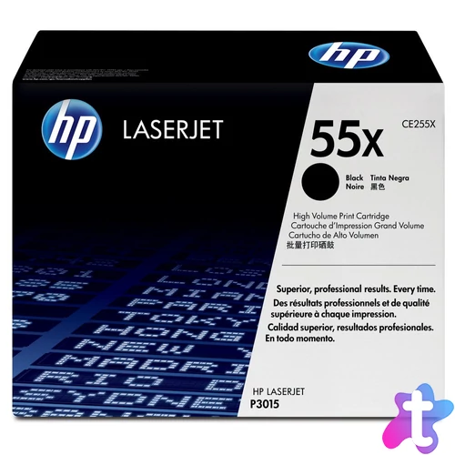 HP 55X nagy kapacitású fekete eredeti LaserJet tonerkazetta