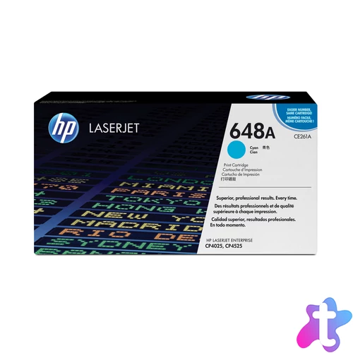 Ideális választás mindenkinek, aki színes üzleti dokumentumokat és marketinganyagokat szeretne nyomtatni.<br>A HP 648 LaserJet nyomtatókellékeket kifejezetten az Ön nyomtatójához tervezték, hogy professzionális színeket és megbízható teljesítményt b