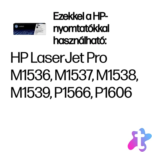 HP 78A fekete eredeti LaserJet tonerkazetta