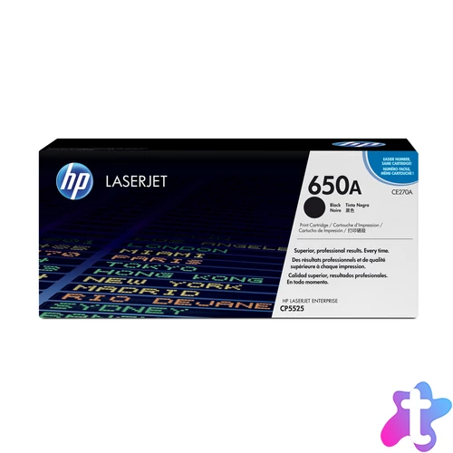 Ideális a professzionális minőségű marketing- és üzleti anyagokat nyomtató irodáknak.<br>A HP 650 LaserJet nyomtatási kellékanyagok folyamatosan magas szintű üzleti termelékenységet biztosítanak. Kerülje el az idő- és kellékpazarlást a megbízható, e