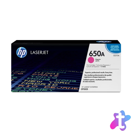 Ideális a fénykép jellegű képeket és grafikákat tartalmazó, színes üzleti dokumentumokat és marketinganyagokat nyomtató irodák számára.<br>A HP 650 LaserJet nyomtatási kellékek segítségével kimagasló minőségű üzleti dokumentumokat készíthet fényes, 