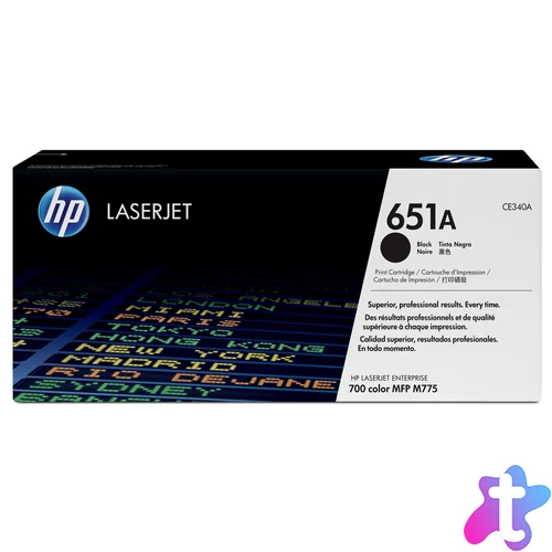 HP 651A fekete eredeti LaserJet tonerkazetta