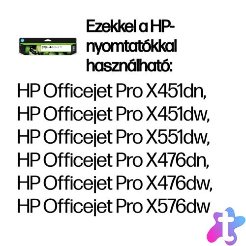 HP 970XL nagy kapacitású fekete eredeti tintapatron