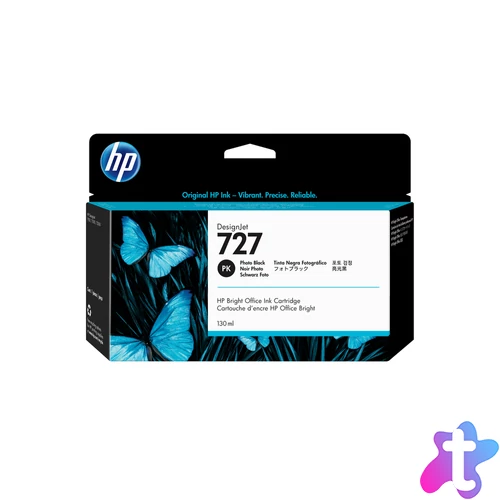 HP 727 130 ml-es fotófekete DesignJet tintapatron