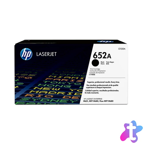 HP 652A fekete eredeti LaserJet tonerkazetta