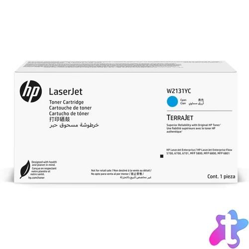 HP 213Y cián eredeti LaserJet toner (W2131YC)