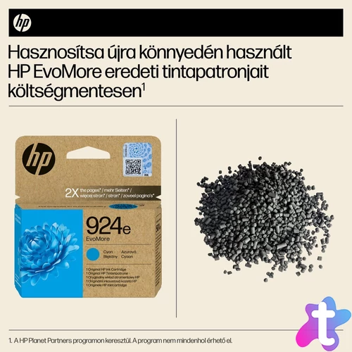 HP 924e EvoMore ciánkék eredeti tintapatron
