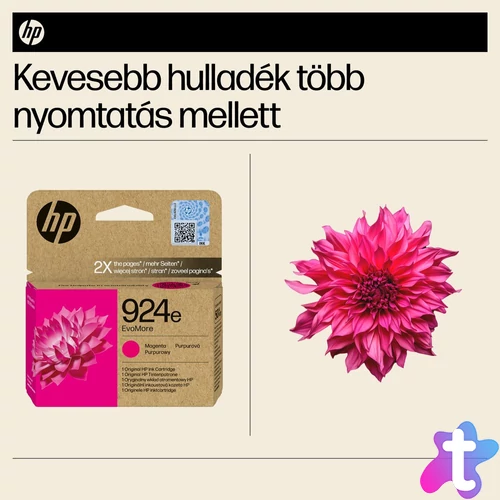 HP 924e EvoMore bíborvörös eredeti tintapatron