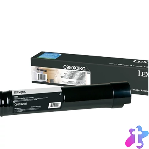 Lexmark C950 toner, extra nagy kapacitás, fekete, 38K (C950X2KG)