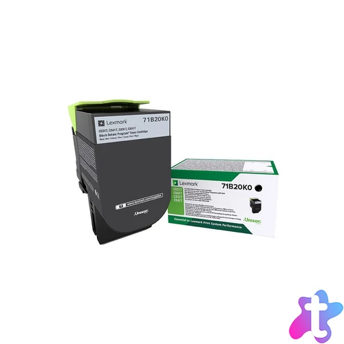 Lexmark 71B20K0 fekete tonerkazetta