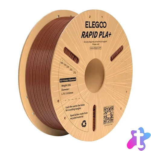 ELEGOO Rapid PLA+ filament (barna)
