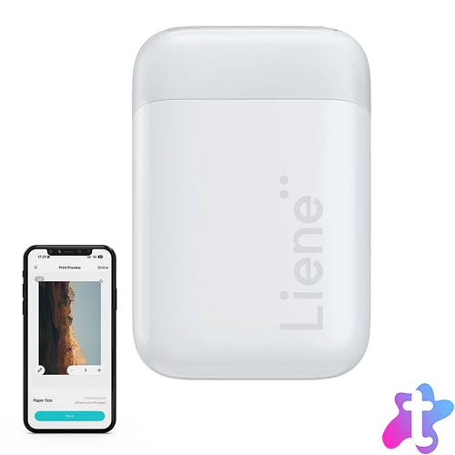 Liene Pearl 2x3" hordozható fotónyomtató (fehér)