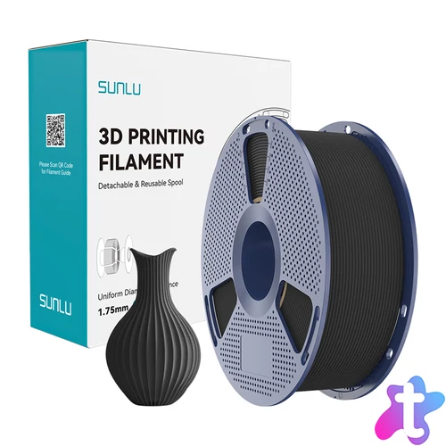 Sunlu PLA Classic fekete nyomószál 1.75mm 1KG