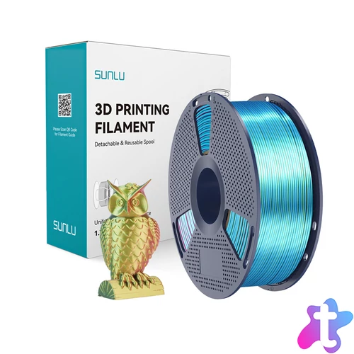 Sunlu PLA+ Silk háromszínű szál (piros, sárga és zöld)