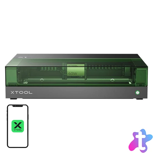 Lézergravírozó 2 az 1-ben xTool S1 40W - All-in-One készlet (fekete)