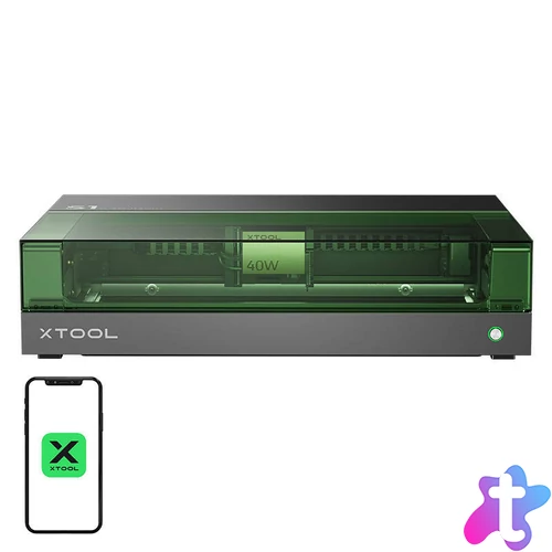 2 az 1-ben lézergravírozó gép xTool S1 40W Basic (fekete)