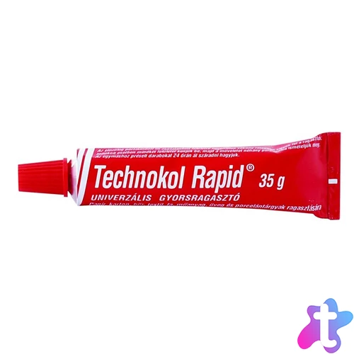 Ragasztó, folyékony, 35 g, TECHNOKOL "Rapid", piros