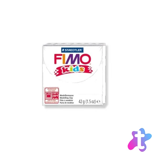 Gyurma, 42 g, égethető, FIMO "Kids", fehér 