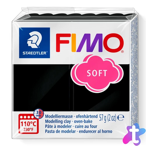 Gyurma, 57 g, égethető, Soft, fekete