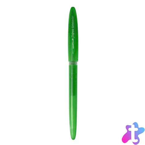 Zseléstoll, 0,4 mm, kupakos, UNI "UM-170 Signo Gelstick", zöld