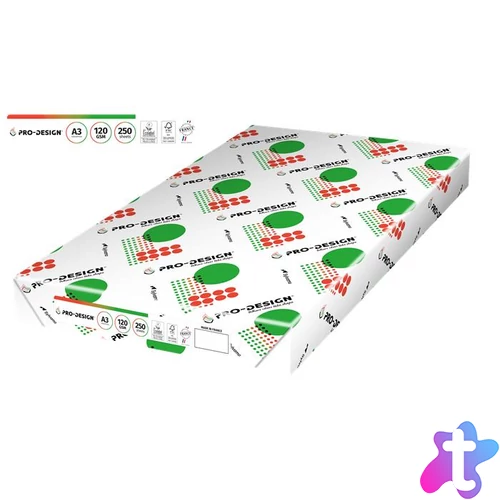 Másolópapír, digitális, A3, 120 g, PRO-DESIGN