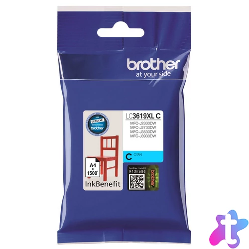 LC3619XL C festékpatron, cyan, nagy kapacitású, 1.5k, eredeti