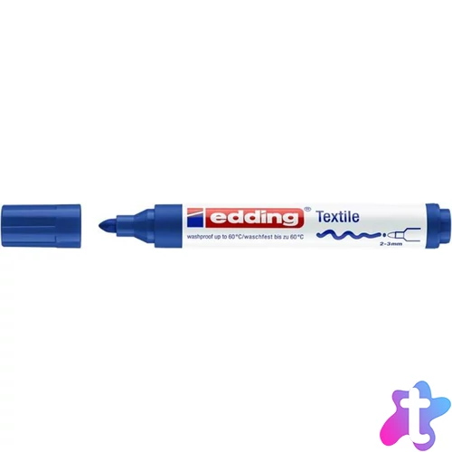 '4500' textilmarker, 2-3 mm, kúpos, kék