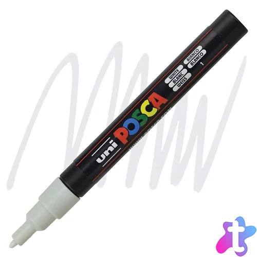 Posca PC-3M dekormarker, fehér (white)