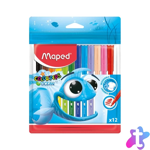 Color`Peps Ocean filctoll készlet, 2 mm, kimosható, 12 különböző szín