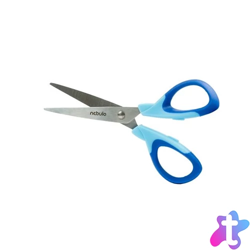 Olló, iskolai, ergonomikus, 14 cm, vegyes színekben