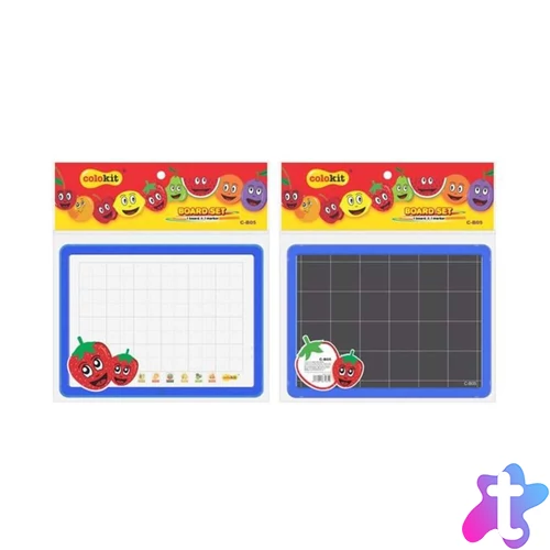 Tábla szett, táblamarkerrel, COLOKIT "Board set", kék