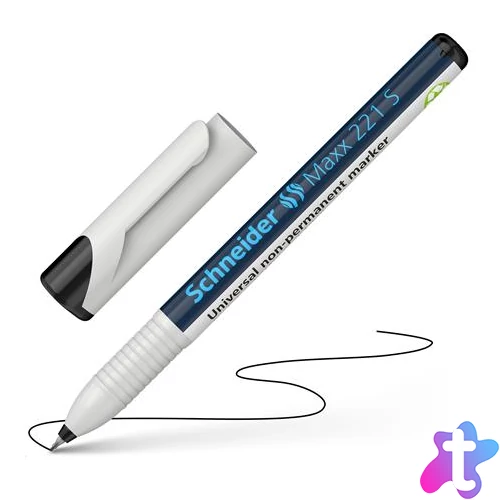 Alkoholmentes marker, OHP, 0,4 mm, SCHNEIDER "Maxx 221 S", fekete