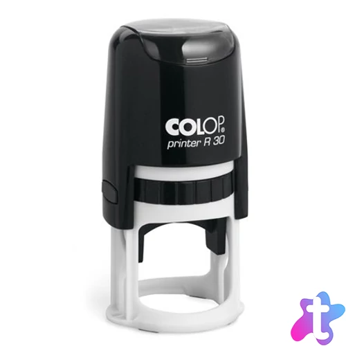 Printer R30 körbélyezgő, fekete ház, kék párna