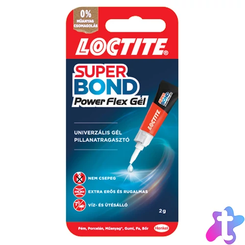 LOCTITE Super Bond Power Flex Gél pillanatragasztó, 2 g