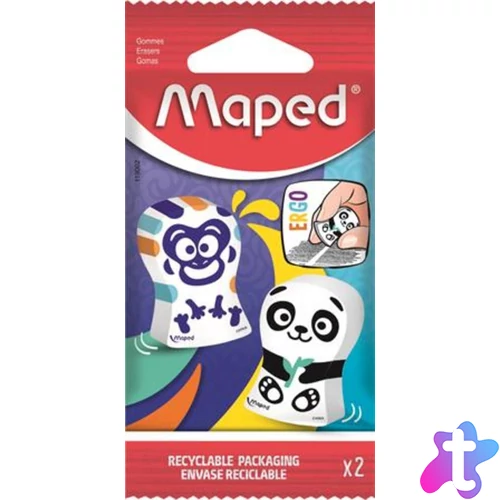 Radír, vegyes minták, "Ergo Fun Multicolor"