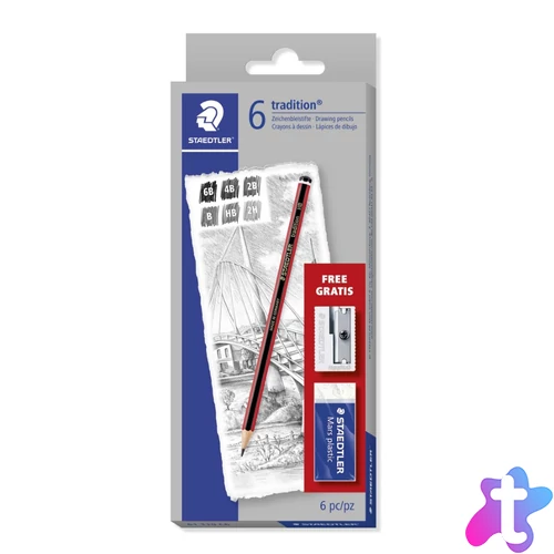 Mars Lumograph 100 grafitceruza készlet, 6 keménység