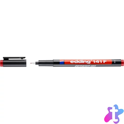 Alkoholos marker, OHP, 0,6 mm, EDDING "141 F", piros
