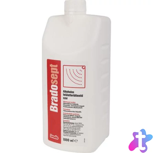Felület fertőtlenítőszer, alkoholos, 1 l, BRADOSEPT