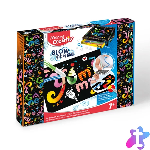 Fújós filctoll készlet, MAPED CREATIV, "Blow pen Art", varázslat