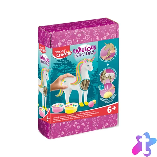 Unikornis készítő modellező gyurma készlet, MAPED CREATIV "Fabulous factory"