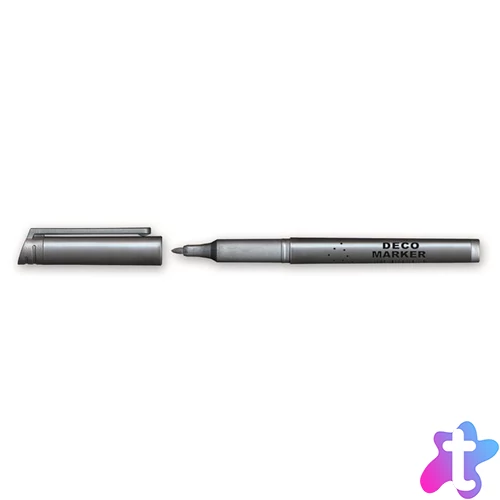 M850 dekormarker, 1 mm, kúpos, ezüst