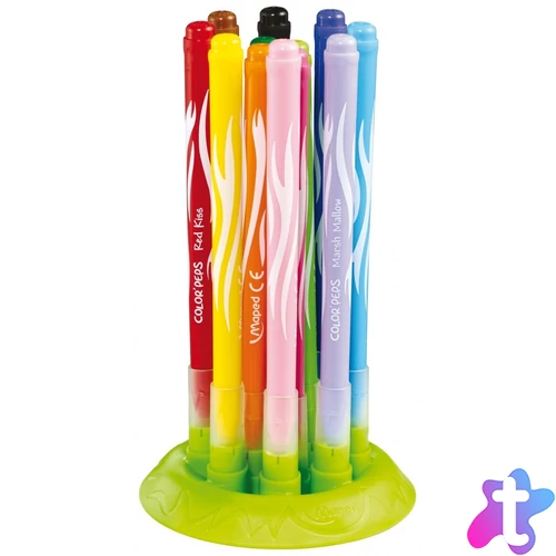 Color`Peps Jungle Filctoll készlet, 2,8 mm, elhagyhatatlan kupakos, 12 szín