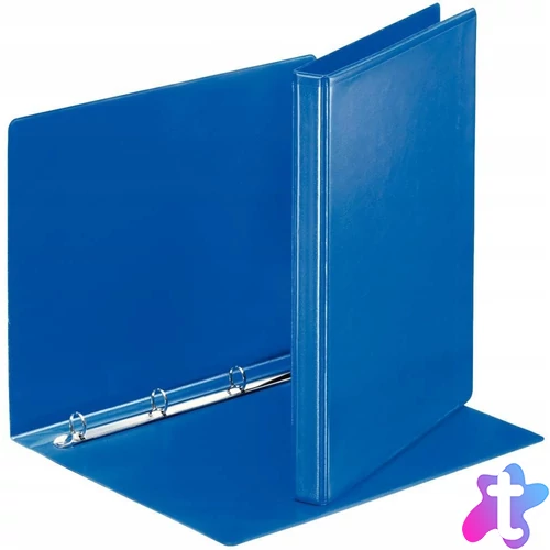 Gyűrűs könyv, panorámás, 4 gyűrű, 25 mm, A4, PP, kék