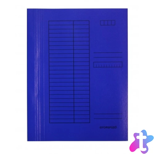 Clarissa gyorsfűző, A4, karton, kék