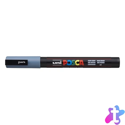 Dekormarker, 0,9-1,3 mm, UNI "Posca PC-3M", palaszürke