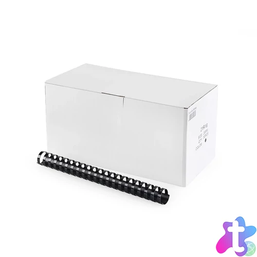 Spirál műanyag 28mm, 50 db/doboz, fekete